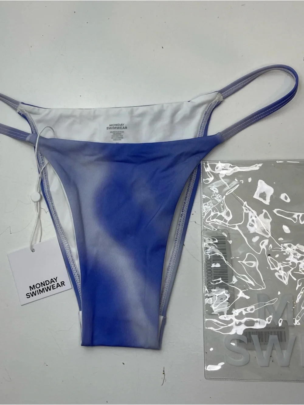 NEW Monday Swimwear Barbados Bottom Bikini Swimsuit in Cloud Size M~ with tag